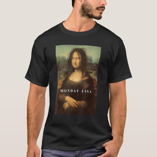 Funny Mona Funny Maandag Lisa Art T-shirt (Voorkant)