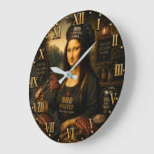 Funny Mona Lisa BBQ Master Barbecue Grill Decor Grote Klok (Hoek)