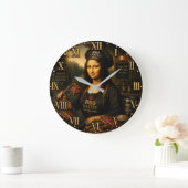 Funny Mona Lisa BBQ Master Barbecue Grill Decor Grote Klok (Huis)