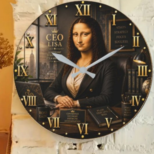 Funny Mona Lisa CEO Lisa Executive Office Decor Grote Klok