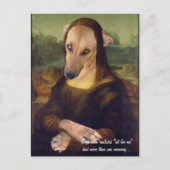 Funny Mona Lisa Dog Meme Afbeelding Briefkaart (Voorkant)