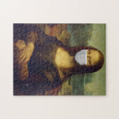 Funny Mona Lisa Face Mask Puzzle Legpuzzel (Horizontaal)