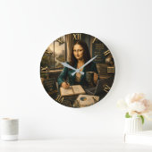 Funny Mona Lisa Financial Advisor Office Decor Grote Klok (Huis)