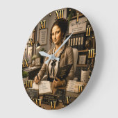 Funny Mona Lisa Office Manager Office Organization Grote Klok (Hoek)