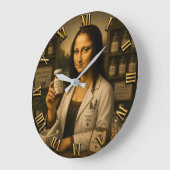 Funny Mona Lisa Pharmacist Pharmacy Grote Klok (Hoek)