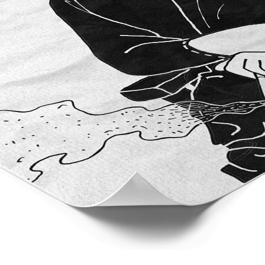 Funny Mona Lisa Poster (Hoek)