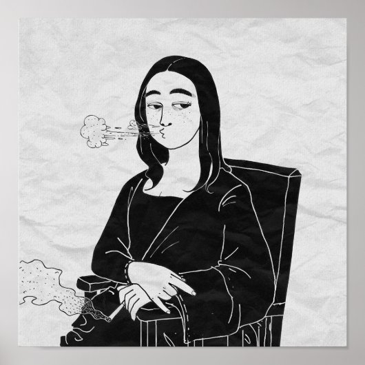 Funny Mona Lisa Poster (Voorkant)