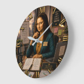 Funny Mona Lisa Project Manager Office Decor Grote Klok (Hoek)