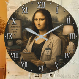 Funny Mona Lisa Psychologist Therapist Office  Grote Klok