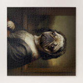 Funny Mona Lisa Pug Legpuzzel (Horizontaal)