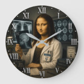Funny Mona Lisa Radiologist Radiology Office Decor Grote Klok (Voorkant)