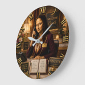 Funny Mona Lisa Receptionist Desk Office Decor Grote Klok (Hoek)