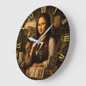 Funny Mona Lisa Sommelier Wine Lover Vineyard Grote Klok (Hoek)