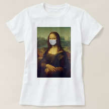 Funny Monalisa Wears Coronavirus Facial Masker