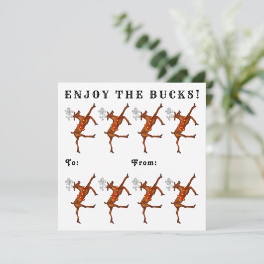 Funny Money Kerstfeestdag-kaarten Kaart (Staand voorkant)