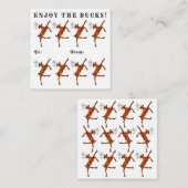 Funny Money Kerstfeestdag-kaarten Notitiekaartje (Voorkant / Achterkant)