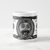 Funny "Money Morty" 100 Dollar Bill Specialty Coff Grote Koffiekop (Voorkant)
