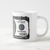 Funny "Money Morty" 100 Dollar Bill Specialty Coff Grote Koffiekop (Rechts)