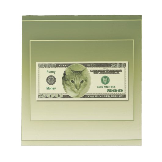 Funny Money Notitieblok (Voorkant)