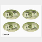 Funny Money Ovale Sticker (Vel)