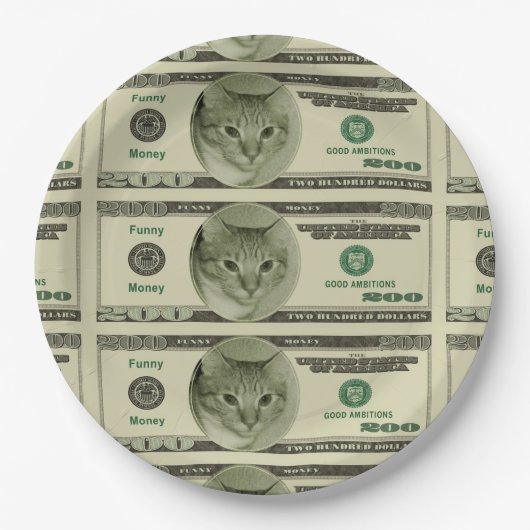 Funny Money Papieren Bordje (Voorkant)