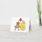 Funny Monkey 5th Birthday (Voorkant)
