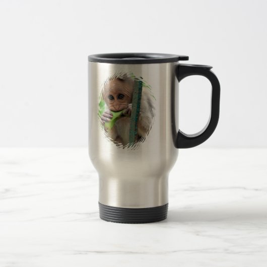 Funny Monkey Afbeelding Travel Mug Reisbeker (Rechts)