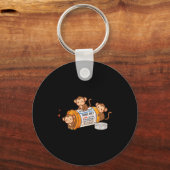 Funny Monkey Anti Depressant Zoo Boys Girls Kids P Sleutelhanger (Voorkant)
