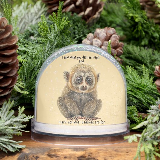 Funny Monkey Banana Humor Sneeuwbol (Winter)
