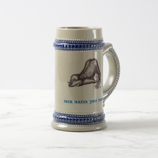 Funny monkey beer mok (Voorkant rechts)