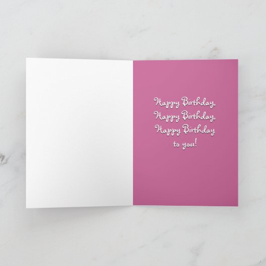 Funny Monkey Birthday Kaart (Binnen)