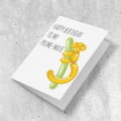 Funny Monkey Birthday Prime Mate-partner Kaart