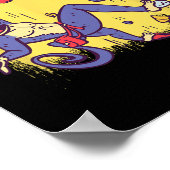 Funny Monkey Bouldering And Rock Climbing Poster (Hoek)