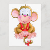 Funny monkey briefkaart (Voorkant)