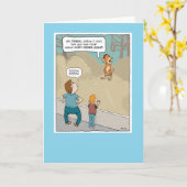 Funny Monkey Business Birthday Kaart (Gele Bloem)