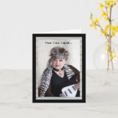 Funny Monkey Business Kaart (Gele Bloem)