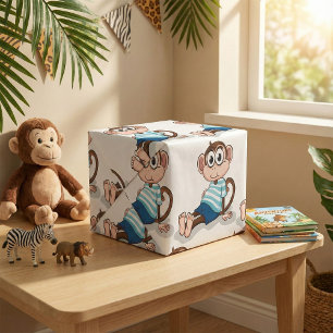 Funny Monkey Cadeaupapier