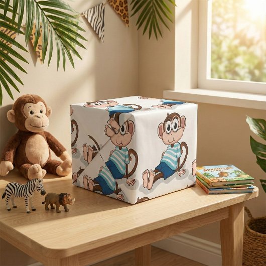 Funny Monkey Cadeaupapier