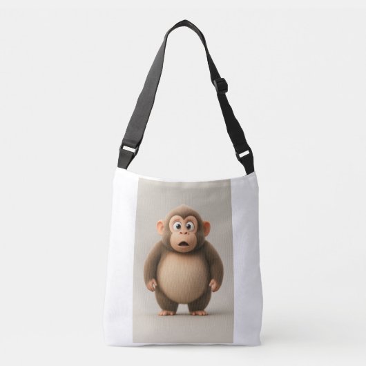 Funny Monkey Canvas tas (Voorkant)