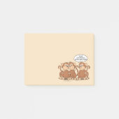 Funny Monkey Cartoon Design Post-it® Notes (Voorkant)