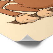 Funny Monkey Cartoon Design Poster (Hoek)
