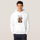 Funny Monkey Cartoon Hoodie (Voorkant volledig)