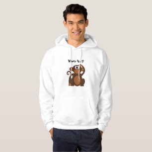 Funny Monkey Cartoon Hoodie