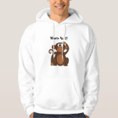Funny Monkey Cartoon Hoodie (Voorkant)