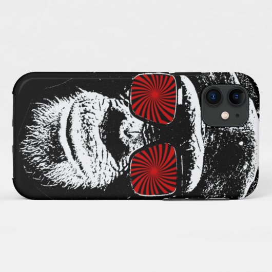 Funny monkey Case-Mate iPhone case (Achterkant (horizontaal))