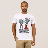 Funny monkey couple valentine's day T-Shirt (Voorkant volledig)