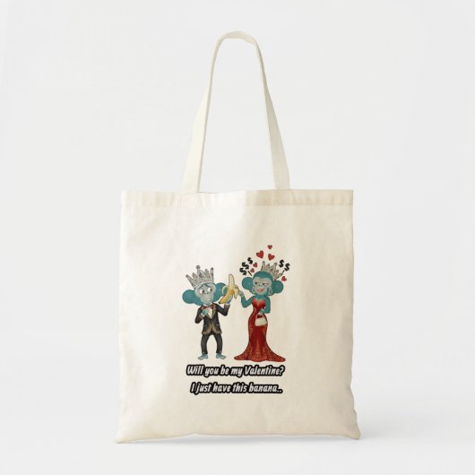Funny Monkey Couple Valentine's Day Tote Bag (Voorkant)