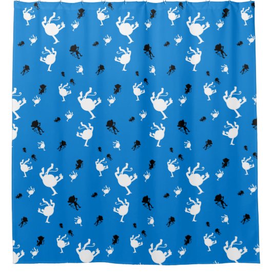 Funny Monkey Douchegordijn – Eigenzinnige Chimpans (Voorkant)