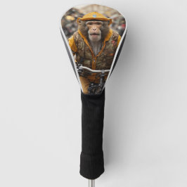 Funny Monkey Fietsen Golf Head Hoesje Golfheadcover