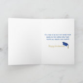 Funny Monkey Happy Afstuderen Wenskaart Kaart (Binnen)